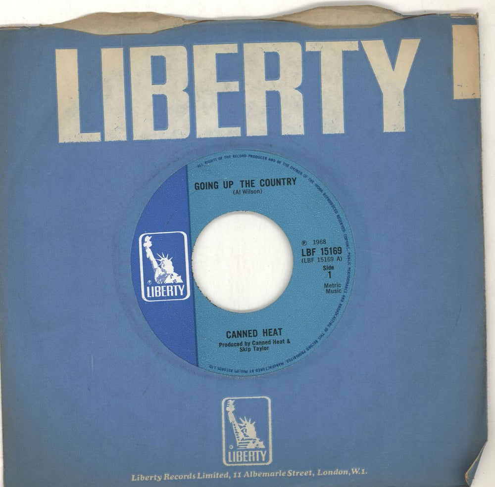 Canned Heat Going Up The Country - wide UK 7" vinyl single (7 inch record / 45) LBF15169