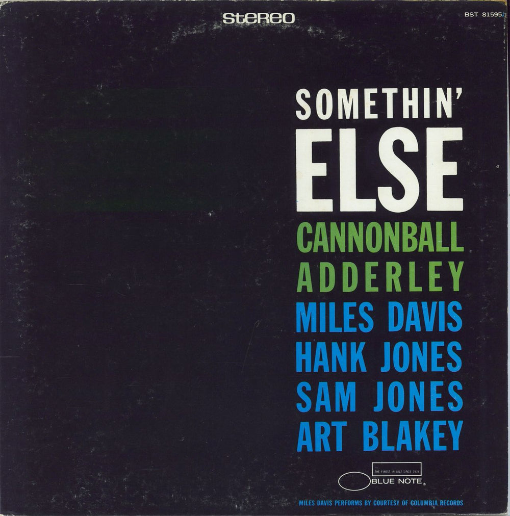 Cannonball Adderley Somethin' Else French vinyl LP album (LP record) BST-81595