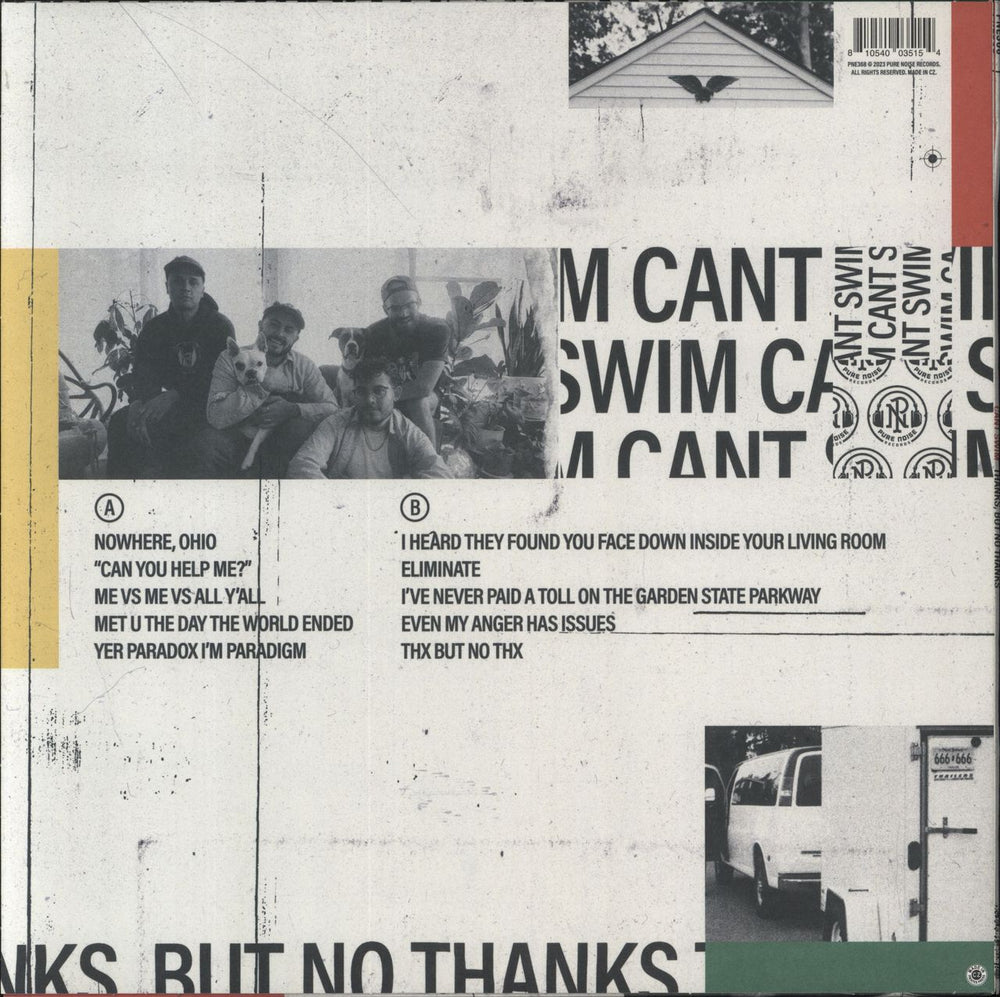 Can't Swim Thanks But No Thanks - Multi-Colour Splatter Vinyl US vinyl LP album (LP record)