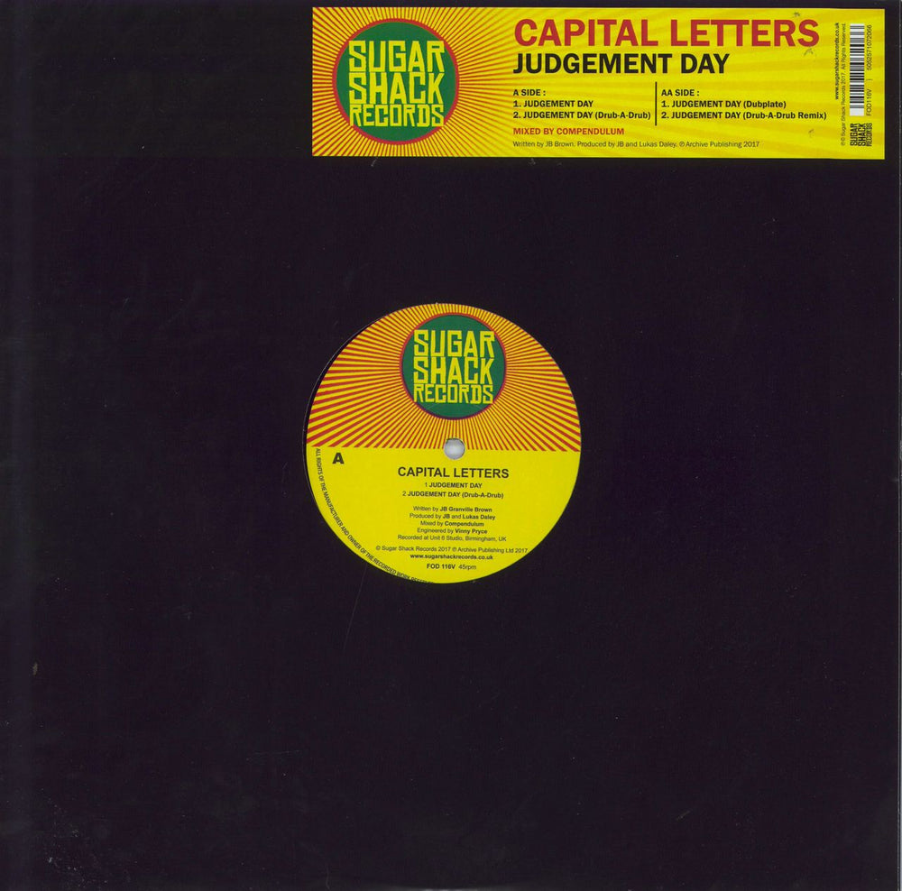 Capital Letters Judgement Day UK 12" vinyl single (12 inch record / Maxi-single) FOD116V