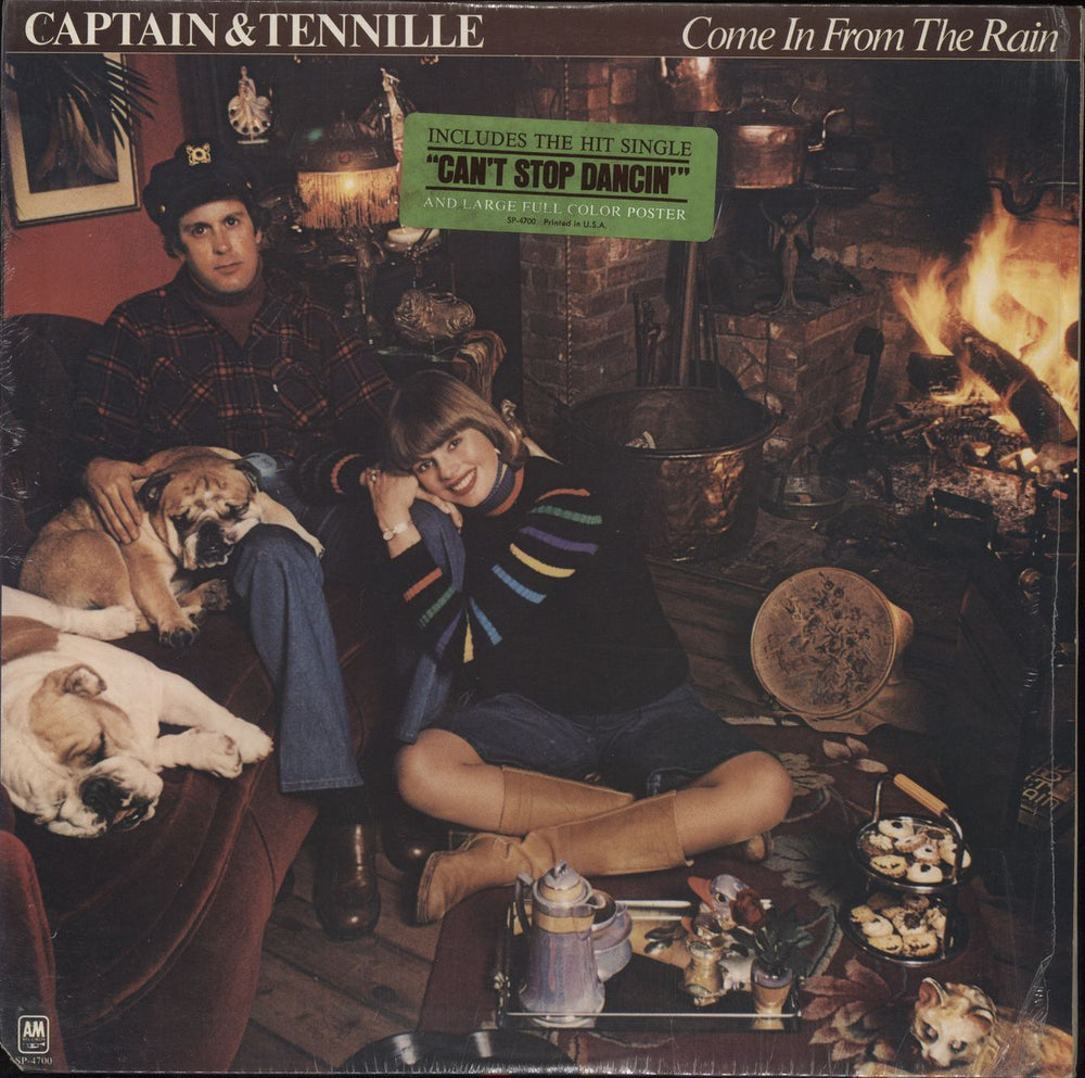 Captain & Tennille Come In From The Rain - Open Hype Stickered Shrink + Poster US vinyl LP album (LP record) SP-4700