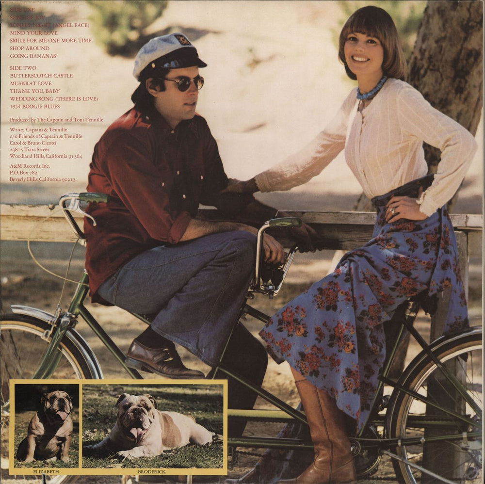 Captain & Tennille Song Of Joy US vinyl LP album (LP record)