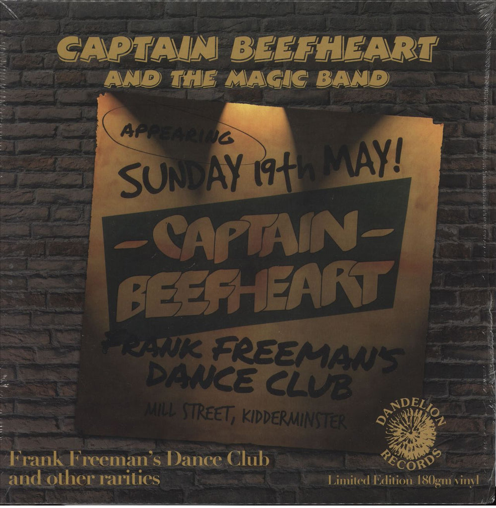 Captain Beefheart & Magic Band Frank Freeman's Dance Club - RSD 2013 - Sealed UK vinyl LP album (LP record) OZITDANLP8013