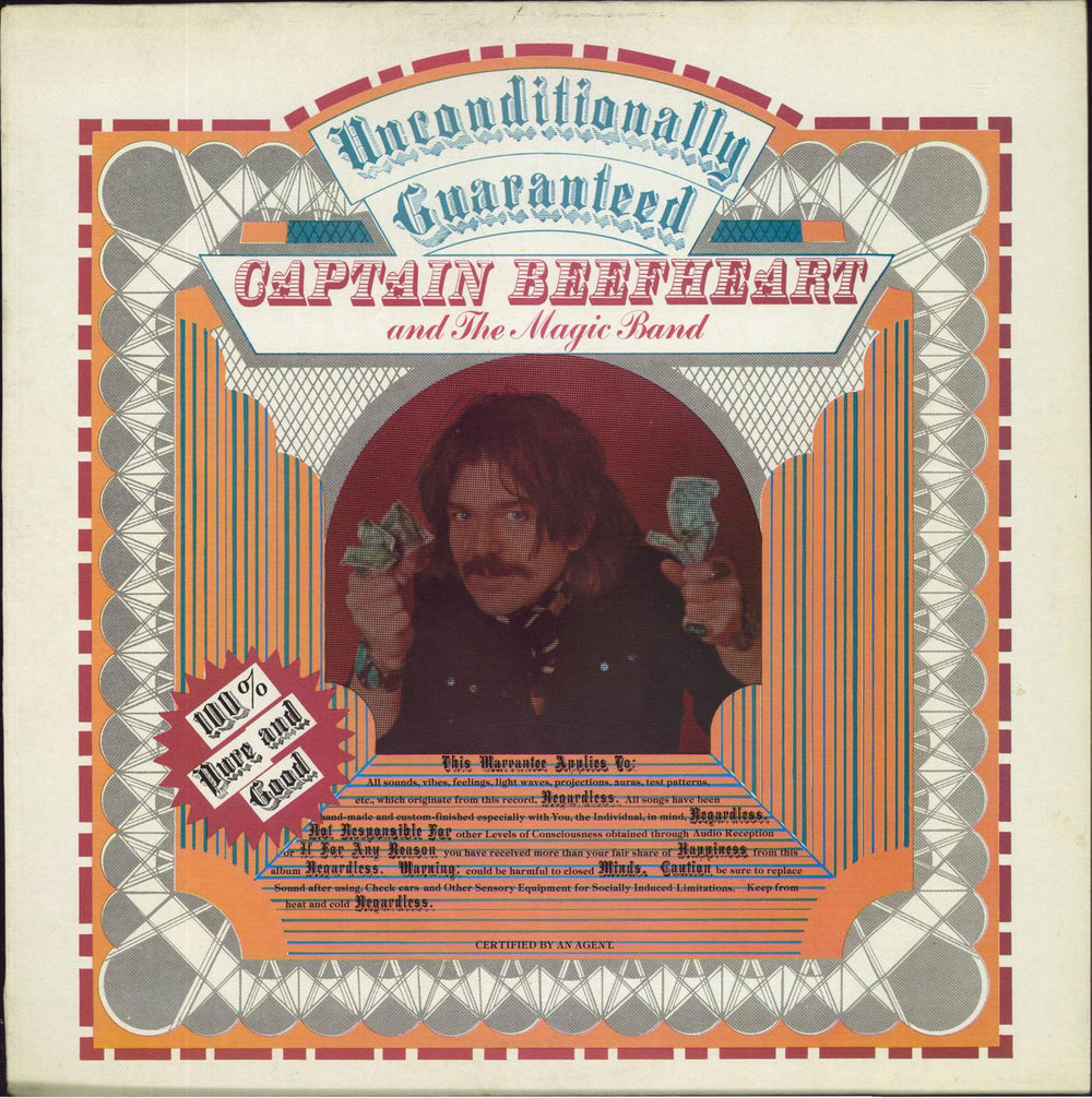 Captain Beefheart & Magic Band Unconditionally Guaranteed UK vinyl LP album (LP record) OVED66