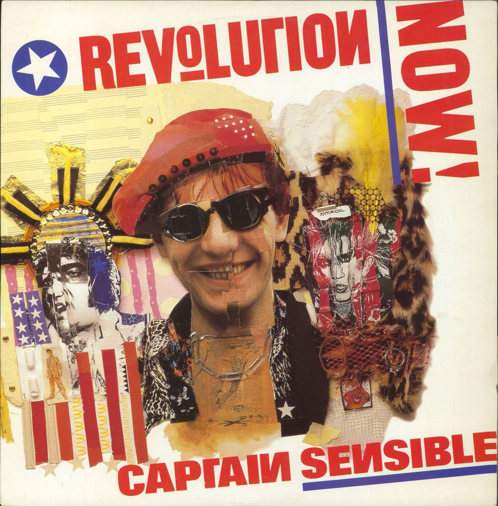 Captain Sensible Revolution Now UK 12" vinyl single (12 inch record / Maxi-single) AMY395