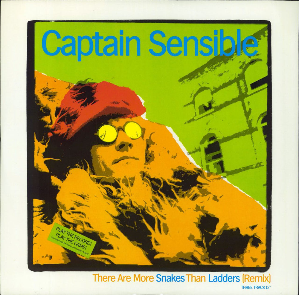 Captain Sensible There Are More Snakes Than Ladders UK 12" vinyl single (12 inch record / Maxi-single) CAPX7