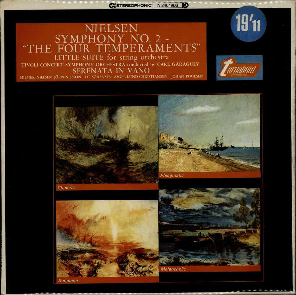 Carl Nielsen Symphony No. 2 - "The Four Temperaments" / Little Suite For String Orchestra / Serenata In Vano UK vinyl LP album (LP record) TV34049DS