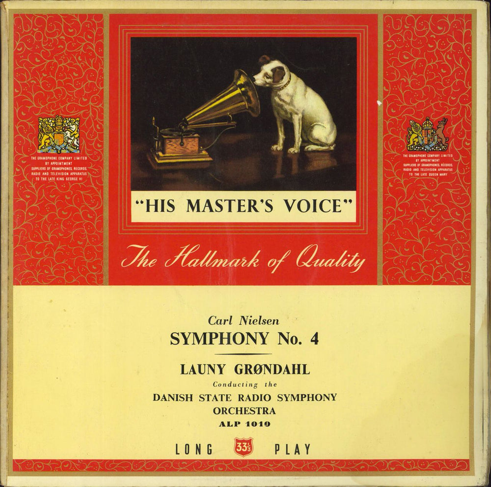 Carl Nielsen Symphony No. 4 UK vinyl LP album (LP record) ALP1010