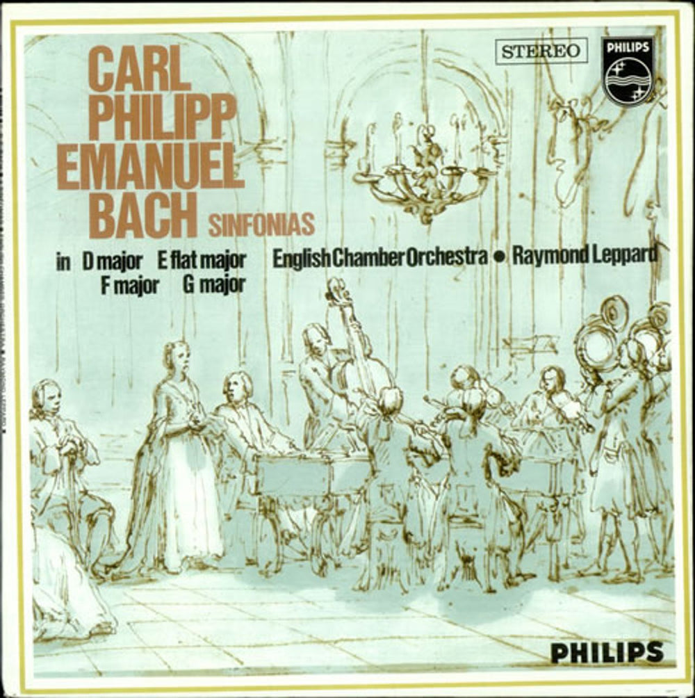 Carl Philipp Emanuel Bach Sinfonias Dutch vinyl LP album (LP record) SAL3701