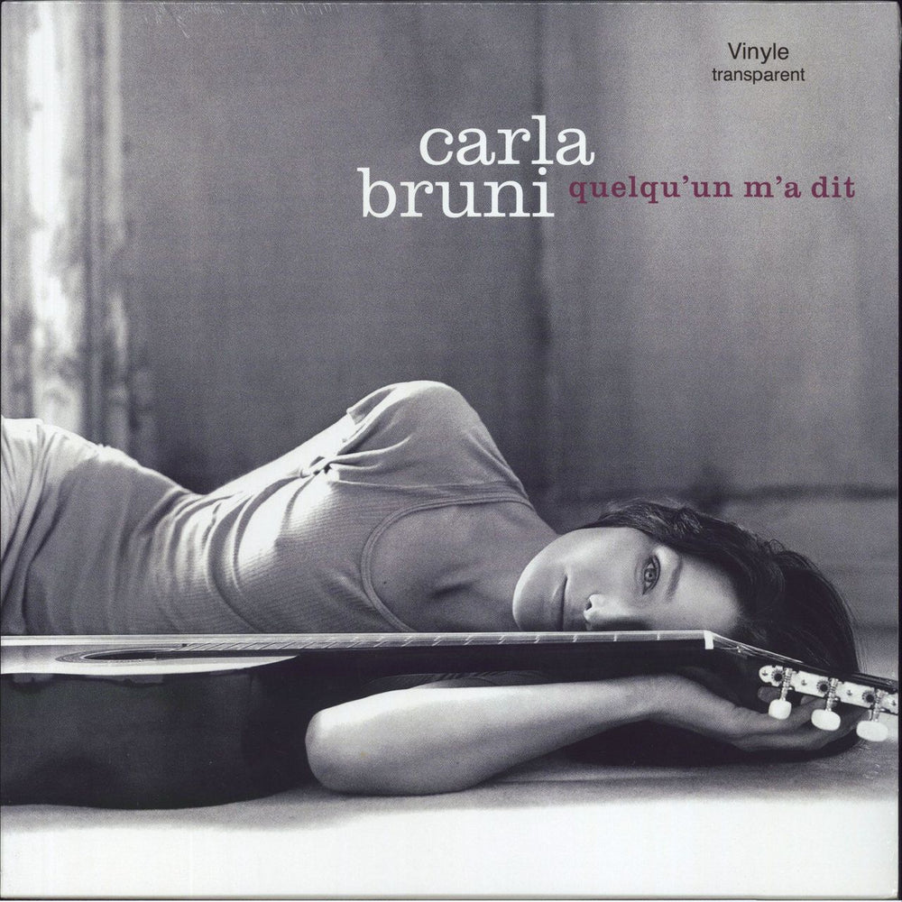 Carla Bruni Quelqu'un M'a Dit - Transparent Vinyl - Sealed French 12" vinyl single (12 inch record / Maxi-single) 538482-8