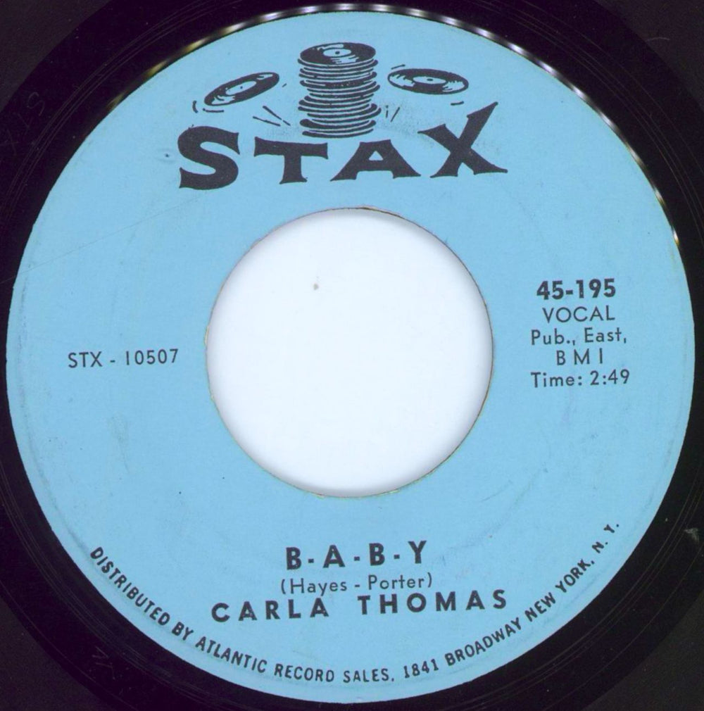 Carla Thomas B-A-B-Y US 7" vinyl single (7 inch record / 45)