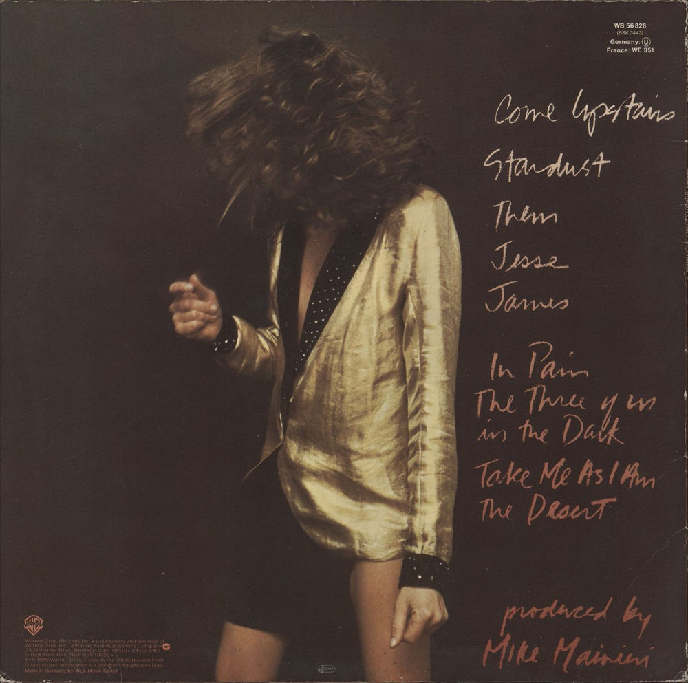 Carly Simon Come Upstairs German vinyl LP album (LP record)