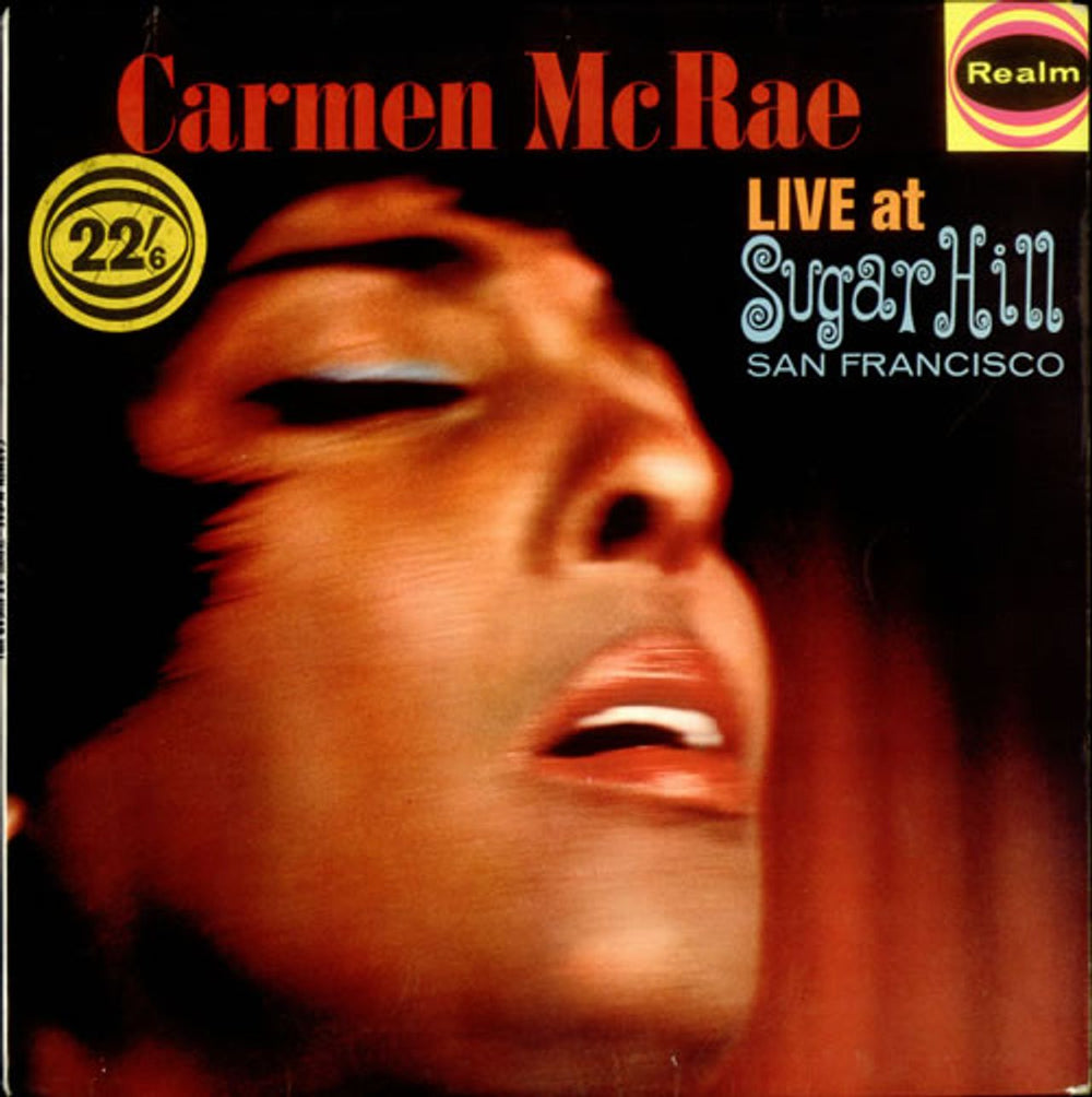 Carmen McRae Live At Sugar Hill, San Francisco UK vinyl LP album (LP record) RM194