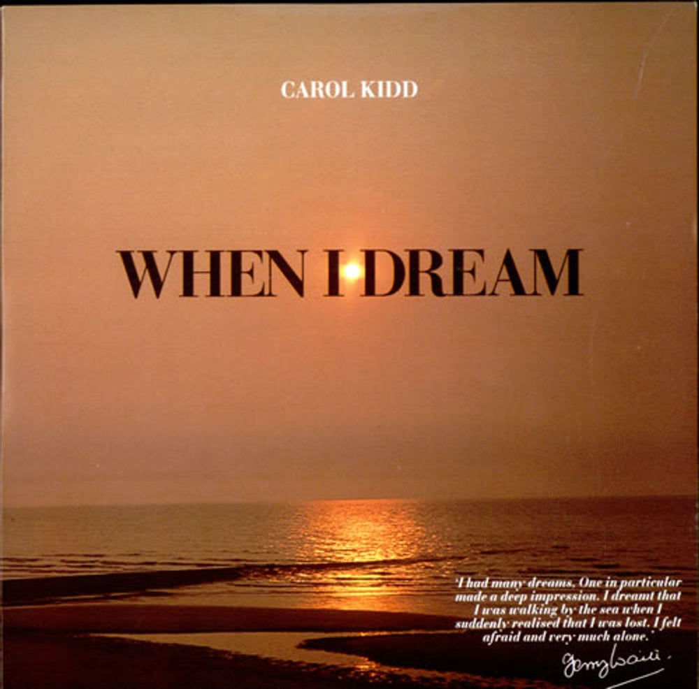 Carol Kidd When I Dream UK 7" vinyl single (7 inch record / 45) HLS1