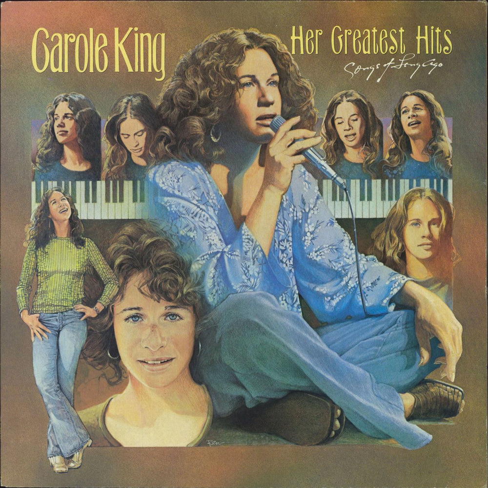 Carole King Her Greatest Hits UK vinyl LP album (LP record) EPC32345