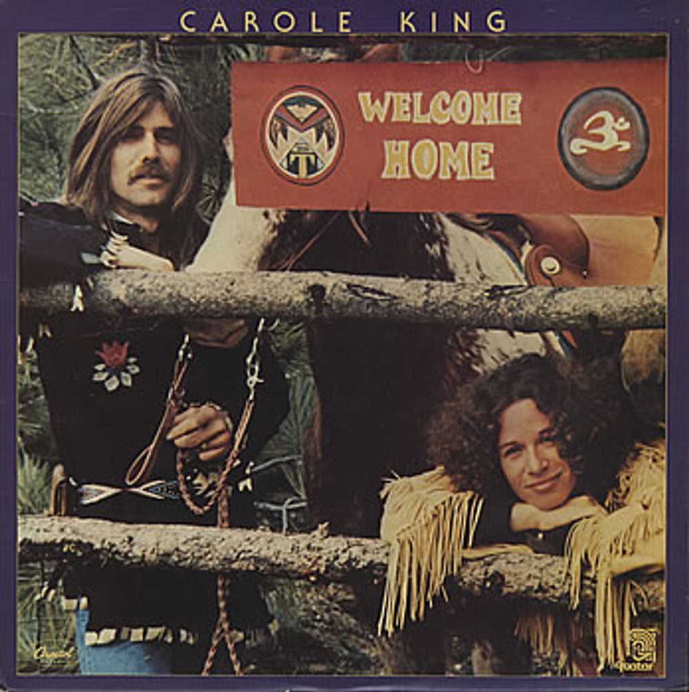 Carole King Welcome Home UK vinyl LP album (LP record) EA-ST11785