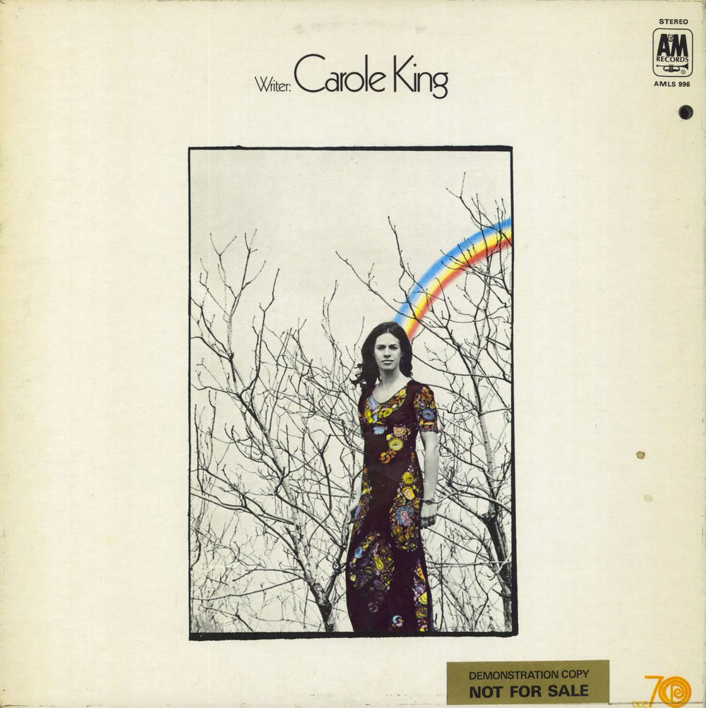 Carole King Writer - Ode Label - Ex UK vinyl LP album (LP record) AMLS996