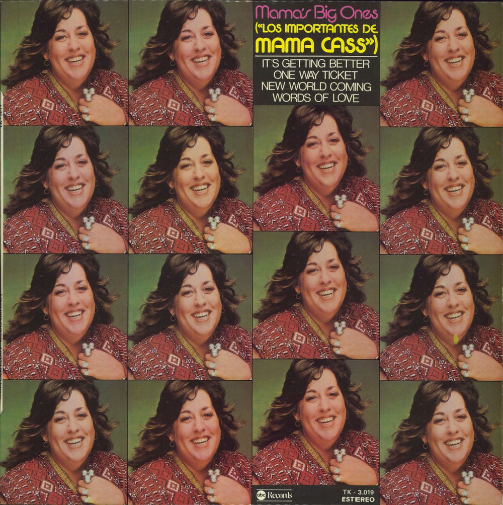 Cass Elliot Mama's Big Ones Spanish vinyl LP album (LP record) TK-3019