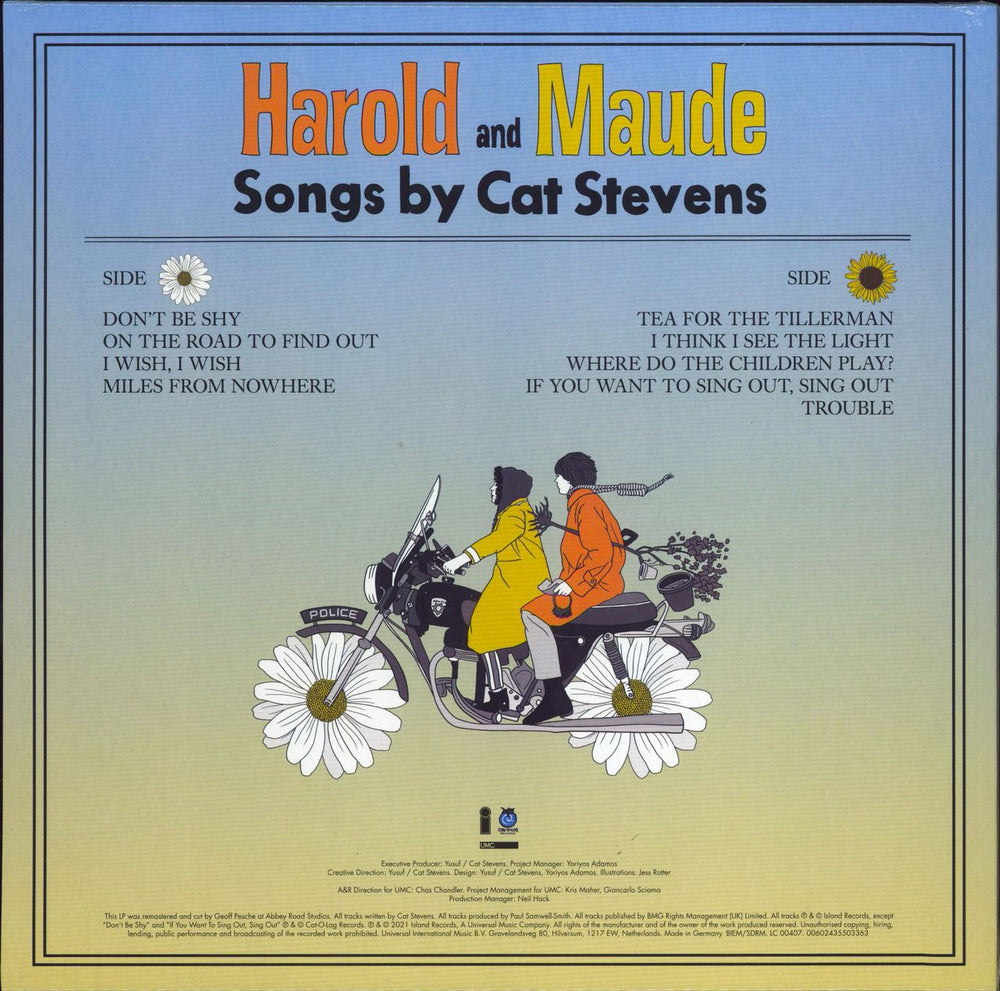 Cat Stevens Harold And Maude - Yellow Vinyl - RSD 2021 - Sealed UK vinyl LP album (LP record) 602435596044