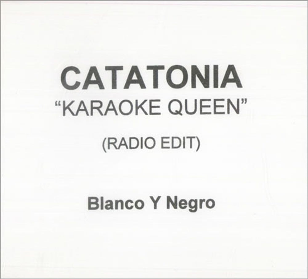 Catatonia Karaoke Queen UK CD-R acetate CD-R ACETATE