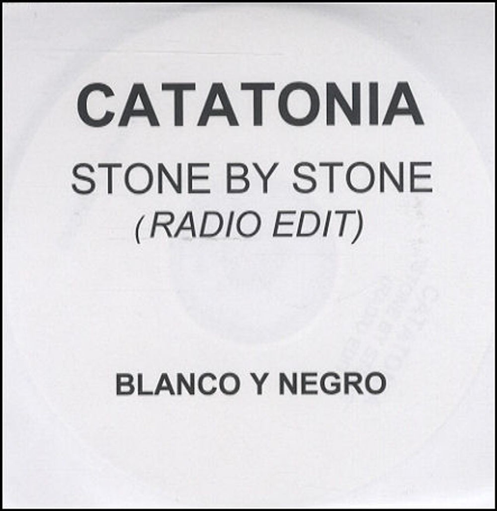 Catatonia Stone By Stone UK Promo CD-R acetate CD-R