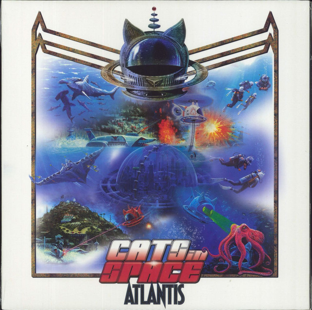 Cats In Space Atlantis UK vinyl LP album (LP record) HF11