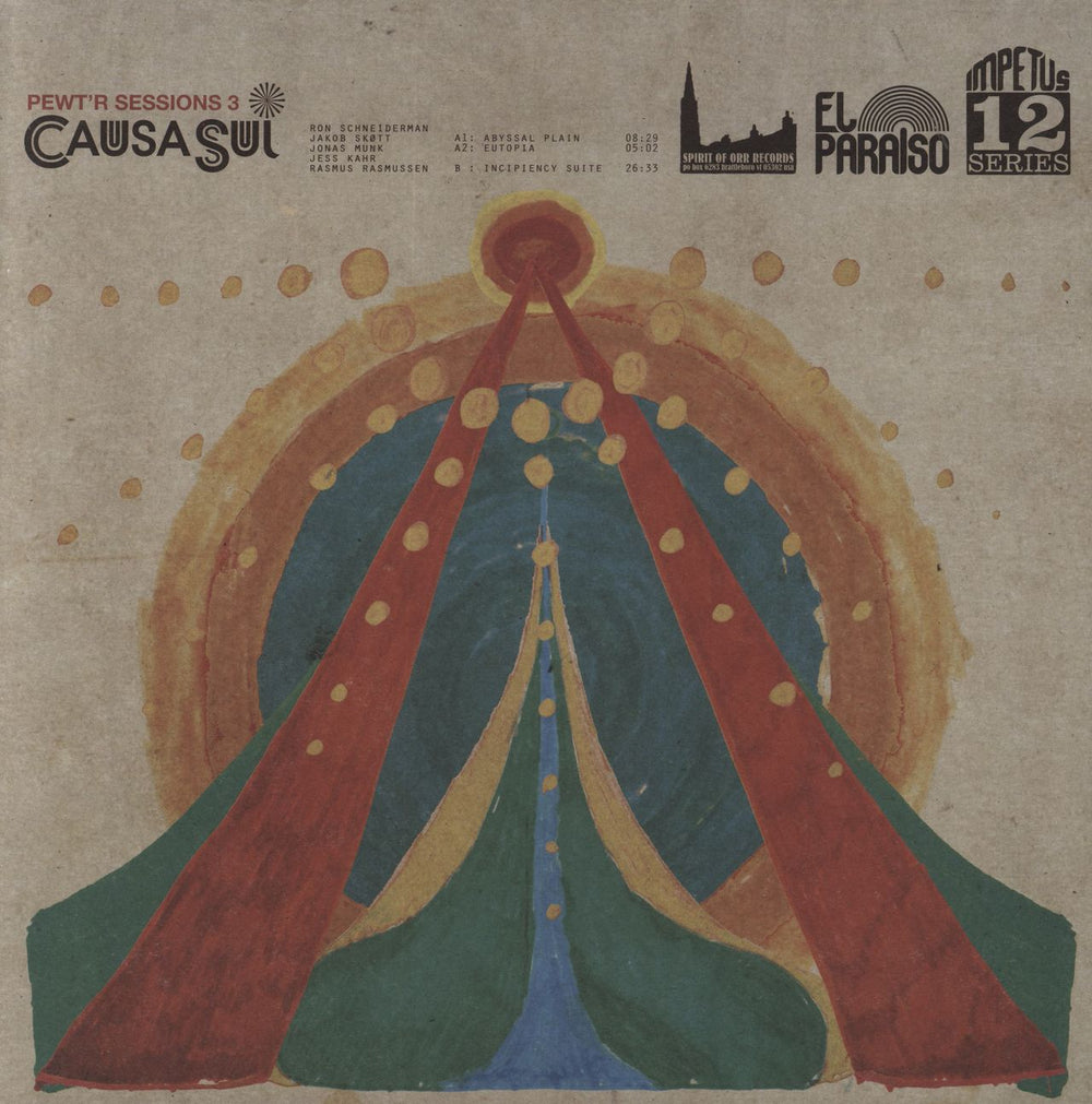 Causa Sui Pewt'r Sessions 3 - Marbled Orange Vinyl Danish vinyl LP album (LP record) EPR019LP