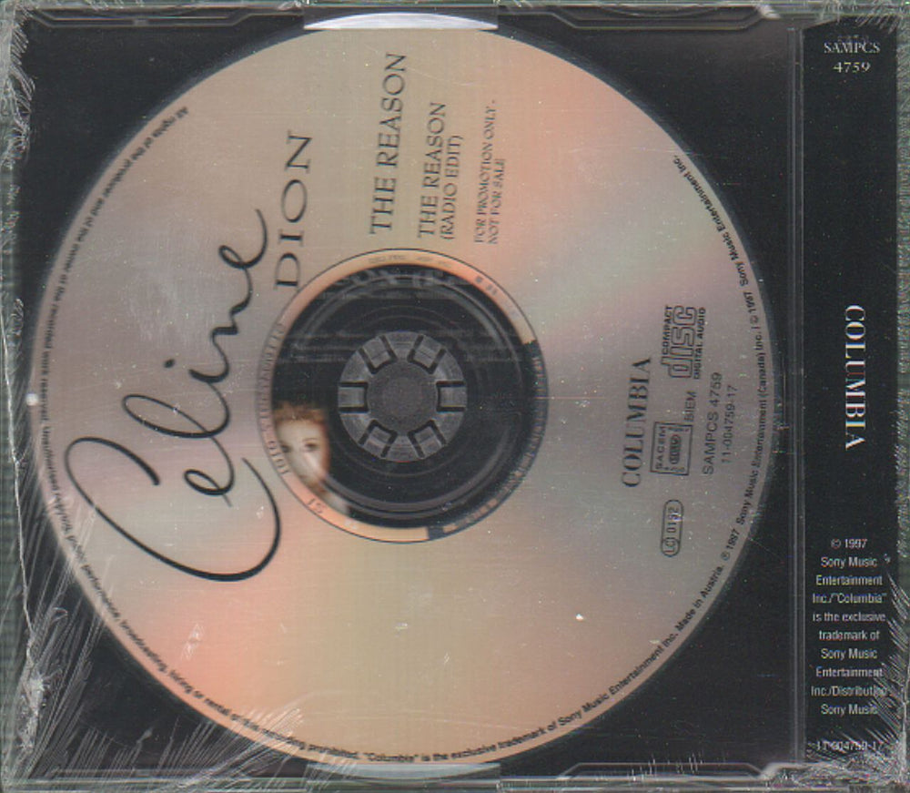 Celine Dion The Reason Austrian Promo CD single (CD5 / 5") CELC5TH100213