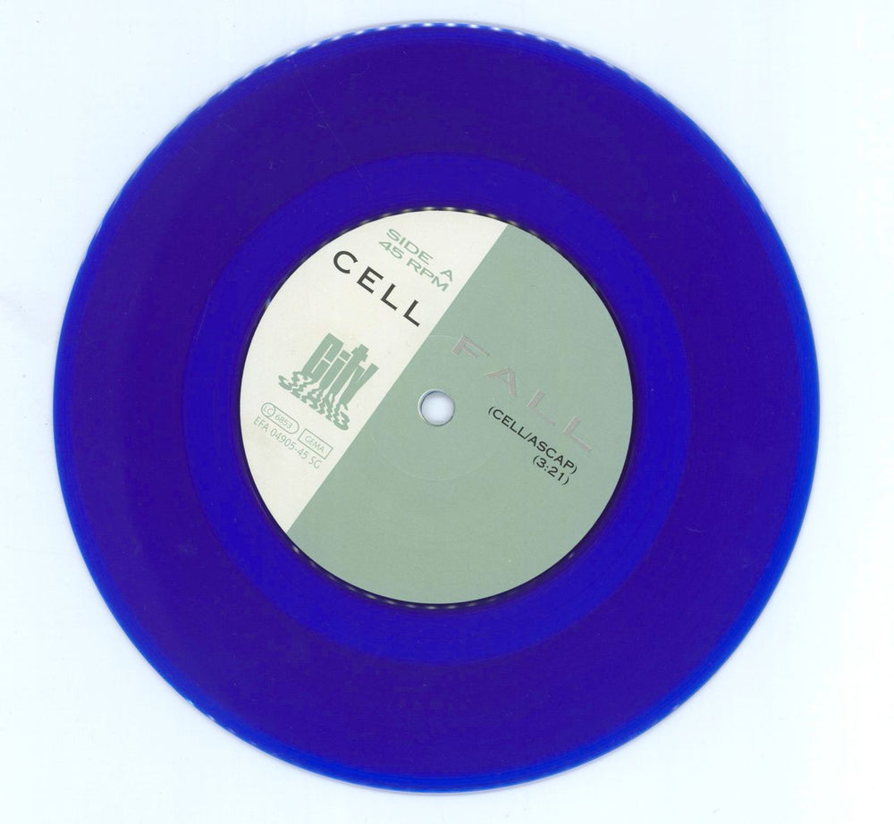 Cell Fall - Blue vinyl German 7" vinyl single (7 inch record / 45) C8P07FA776418