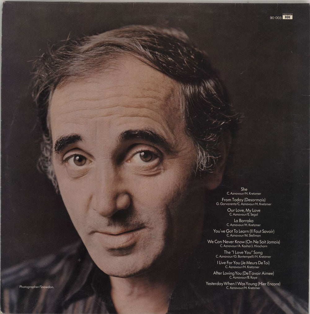 Charles Aznavour A Tapestry Of Dreams UK vinyl LP album (LP record)