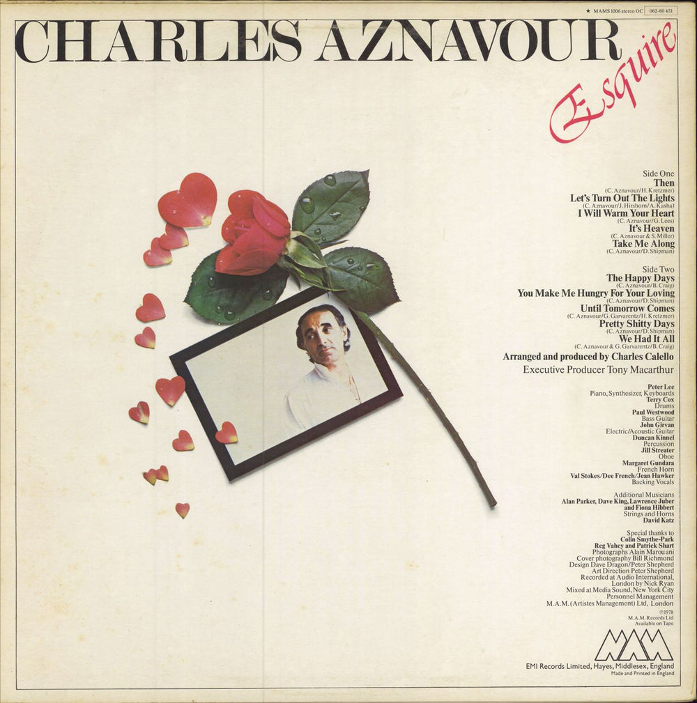 Charles Aznavour Charles Aznavour Esquire UK vinyl LP album (LP record)