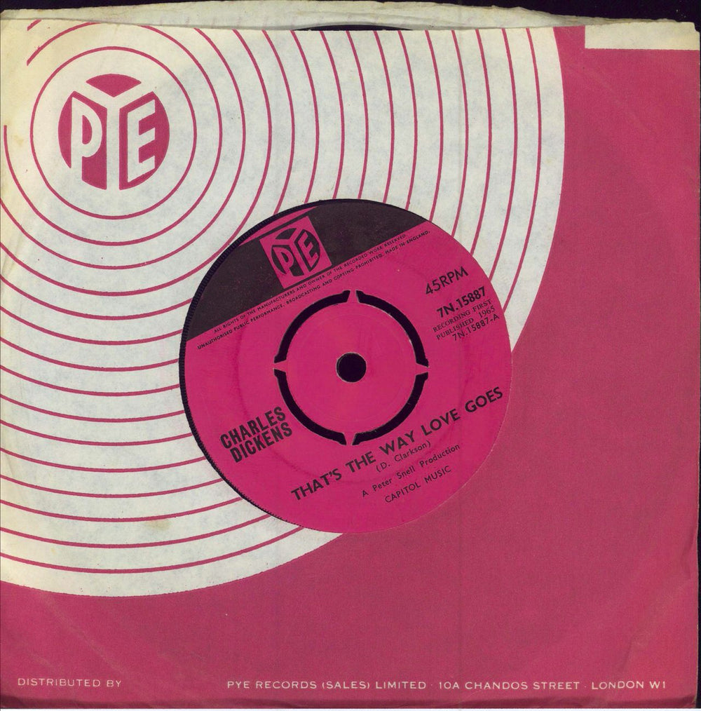 Charles Dickens That's The Way Love Goes UK 7" vinyl single (7 inch record / 45)
