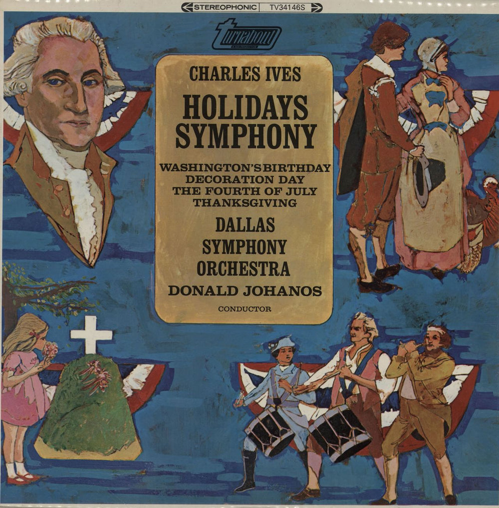 Charles Ives Holidays Symphony UK vinyl LP album (LP record) TV34146S