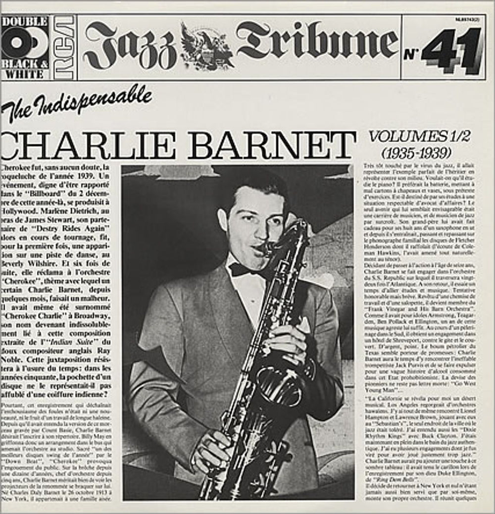 Charlie Barnet The Indispensable Charlie Barnet Volumes 1/2 German 2-LP vinyl record set (Double LP Album) NL89743