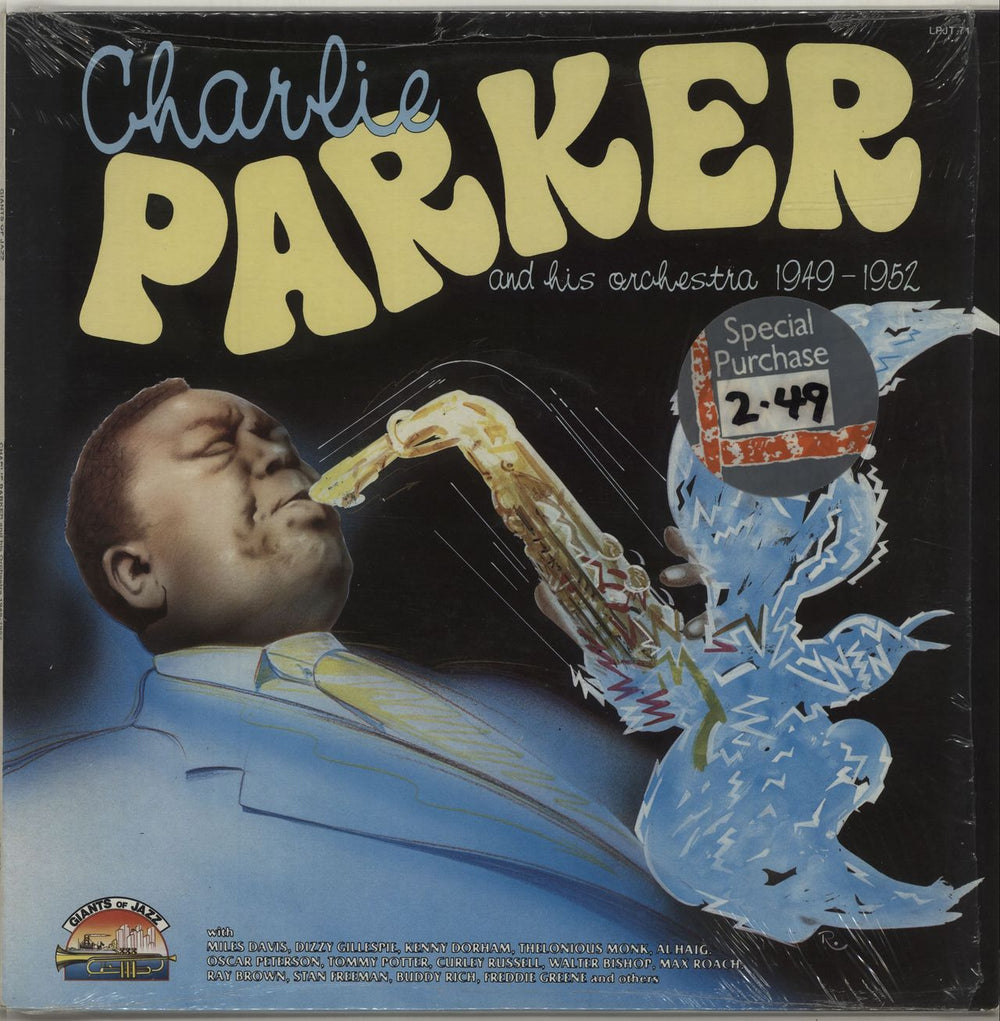 Charlie Parker 1949-1952 Italian vinyl LP album (LP record) LPJT71