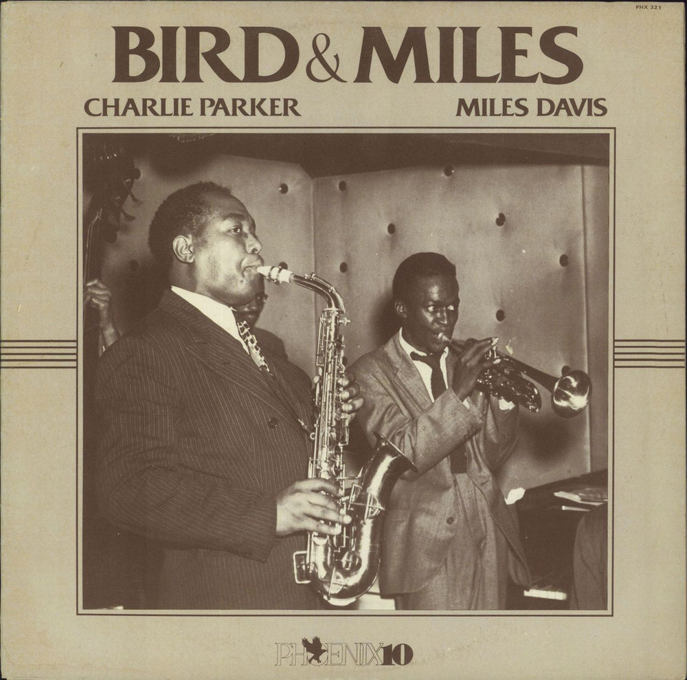 Charlie Parker Bird & Miles US vinyl LP album (LP record) PHX321