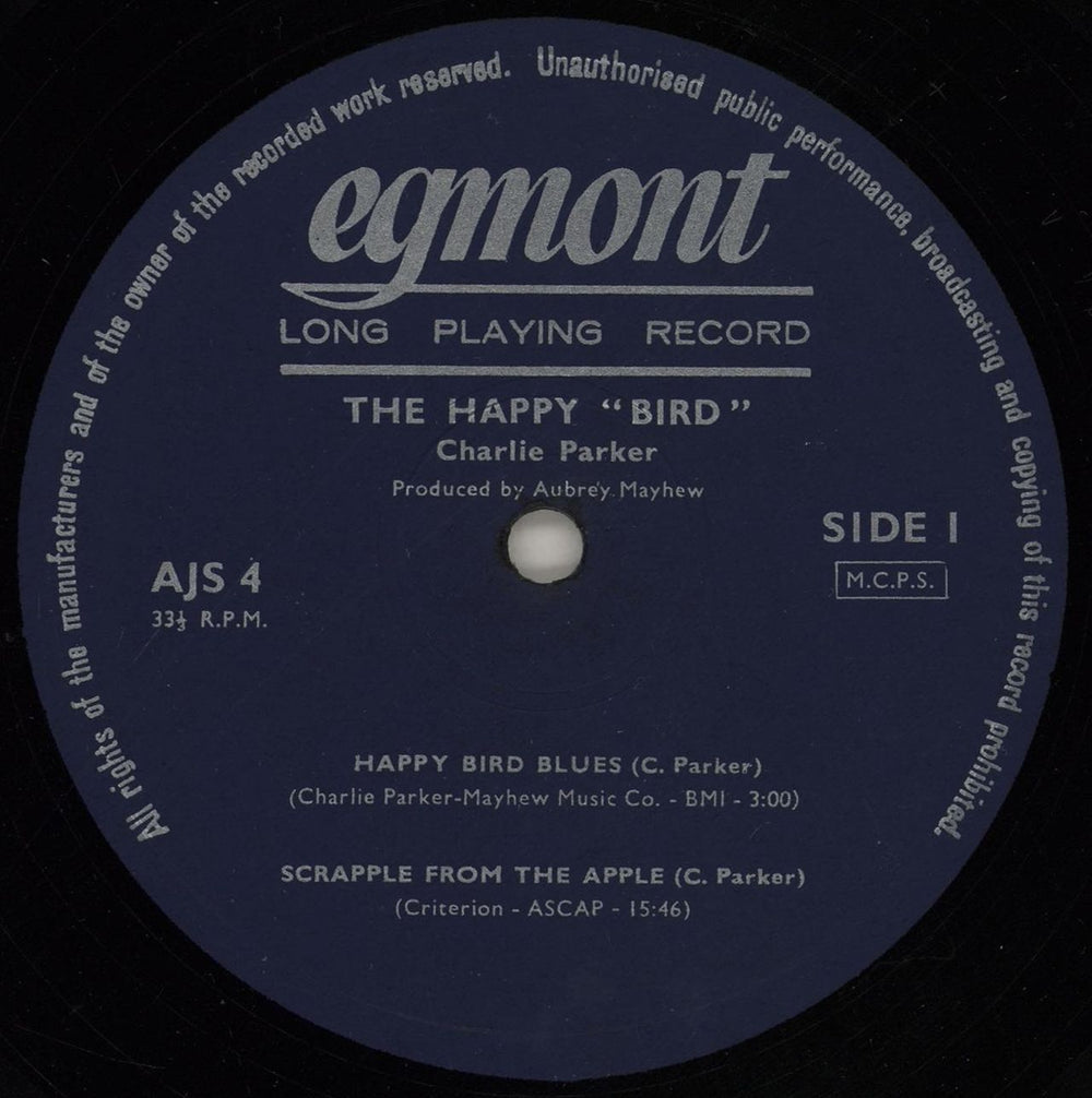 Charlie Parker The Happy 'Bird' - Egmont UK vinyl LP album (LP record) CIKLPTH333234