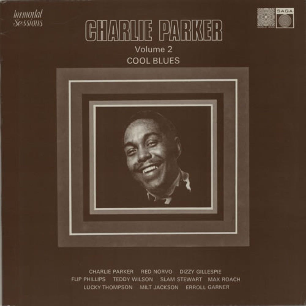 Charlie Parker Volume 2 - Cool Blues UK vinyl LP album (LP record) SAGA6907