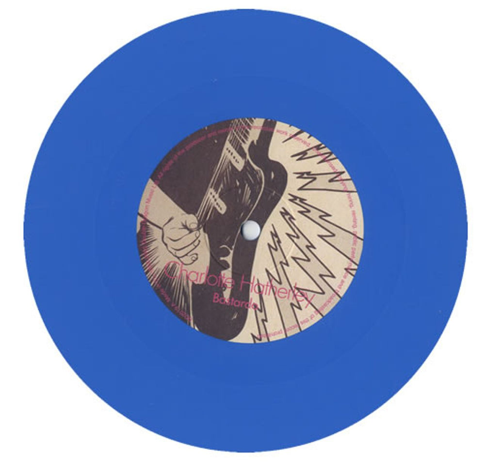 Charlotte Hatherley Bastardo - Blue Vinyl UK 7" vinyl single (7 inch record / 45) HTC07BA317429