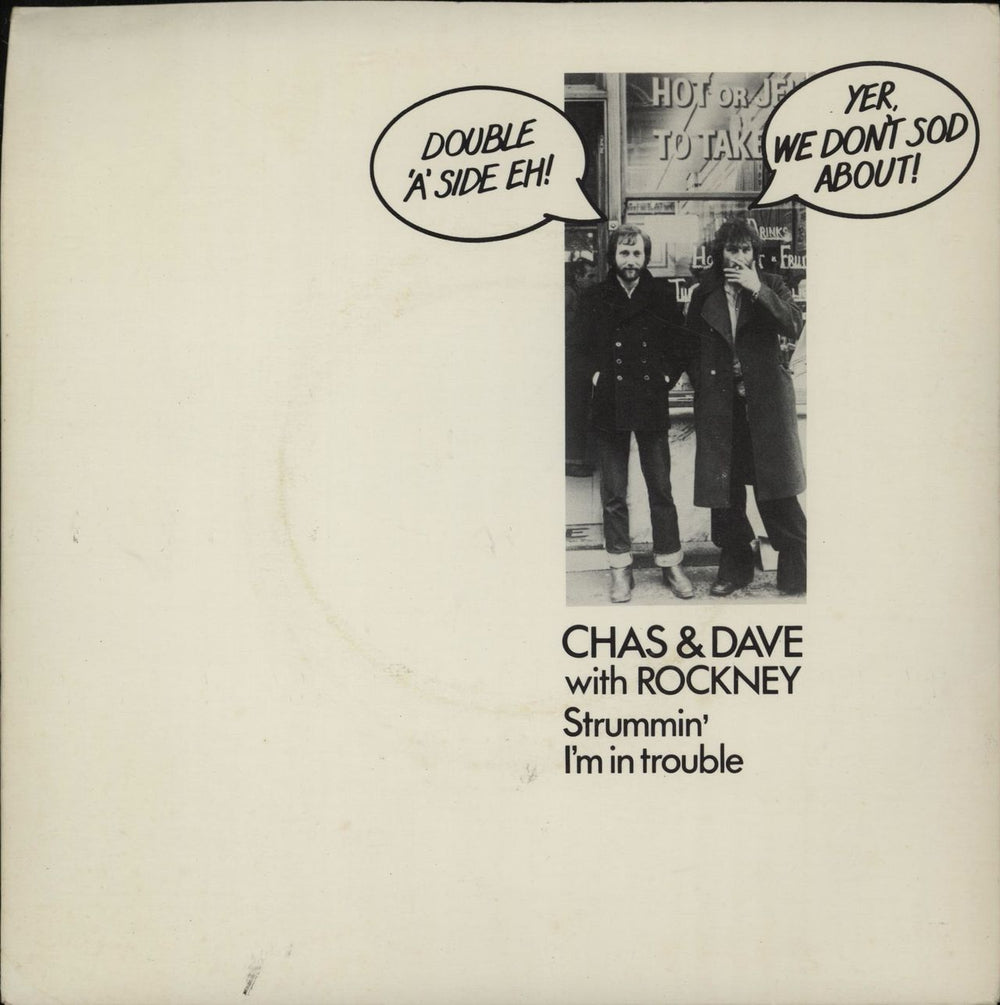 Chas & Dave Strummin / I'm In Trouble - A Label UK Promo 7" vinyl single (7 inch record / 45) EMI2874