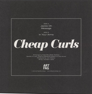 Cheap Curls Jackie Oh US 7" vinyl single (7 inch record / 45)