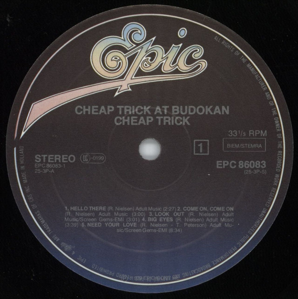 Cheap Trick At The Budokan - EX Dutch vinyl LP album (LP record) CHPLPAT816043