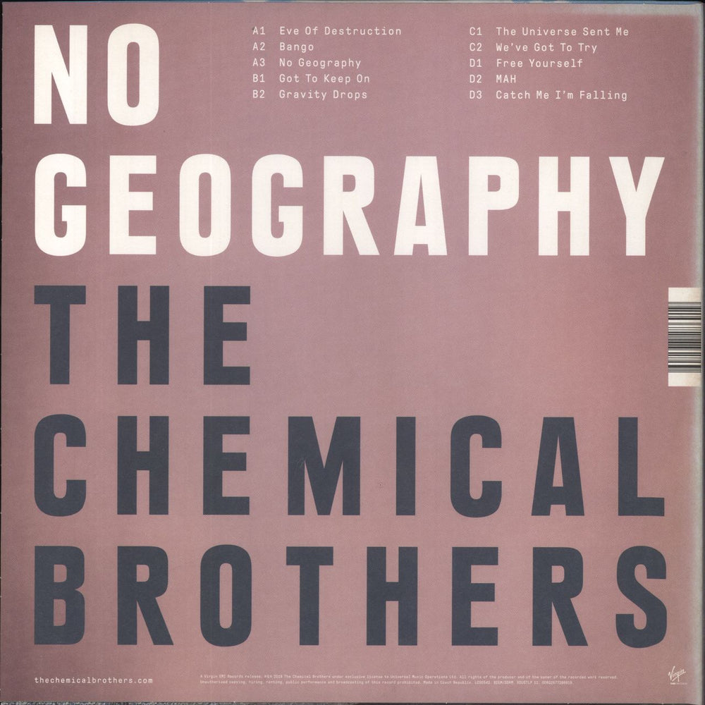 Chemical Brothers No Geography US 2-LP vinyl record set (Double LP Album) 602577286919