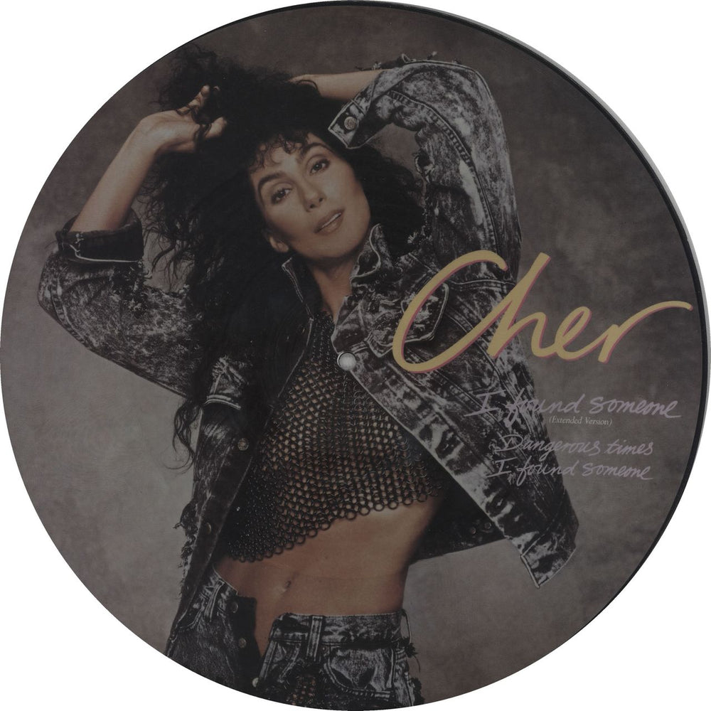 Cher I Found Someone UK 12" vinyl picture disc (12 inch picture record) GEF31TP