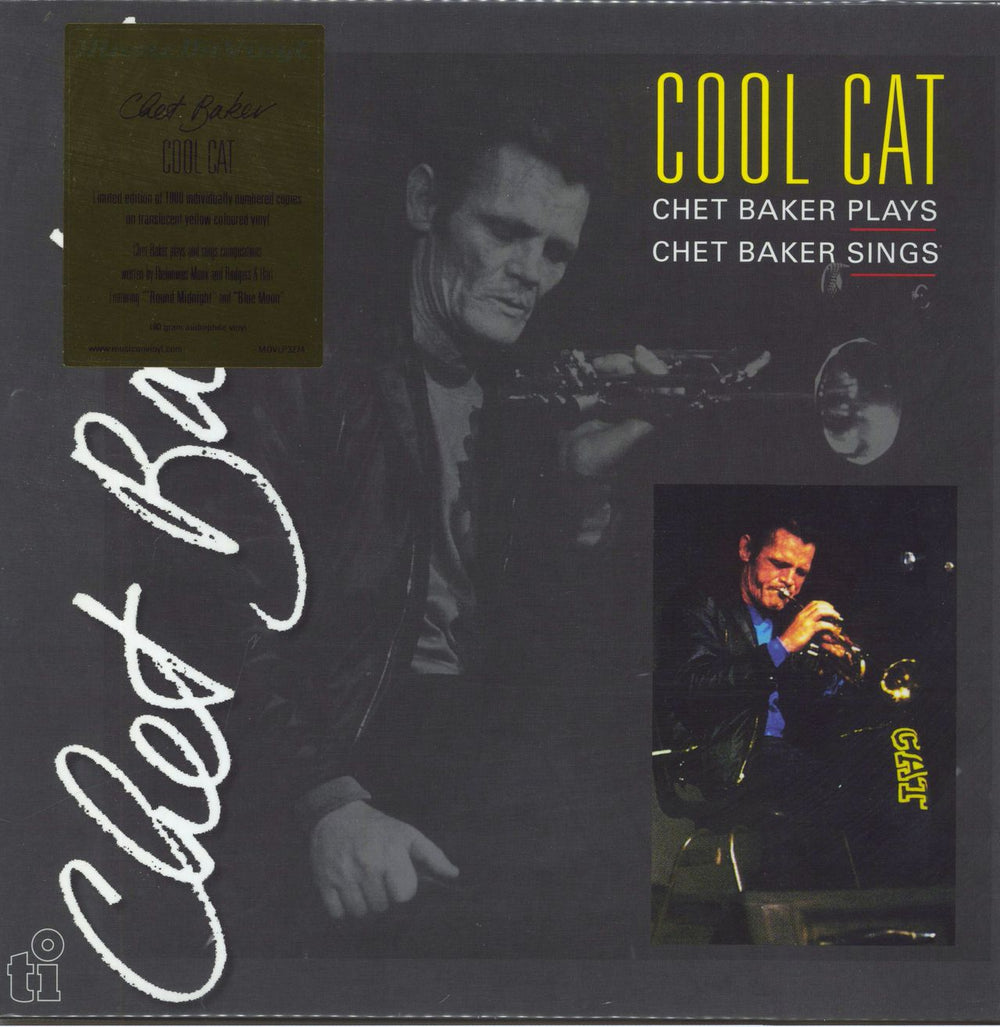 Chet Baker Cool Cat - 180gm Yellow Vinyl US vinyl LP album (LP record) MOVLP3274