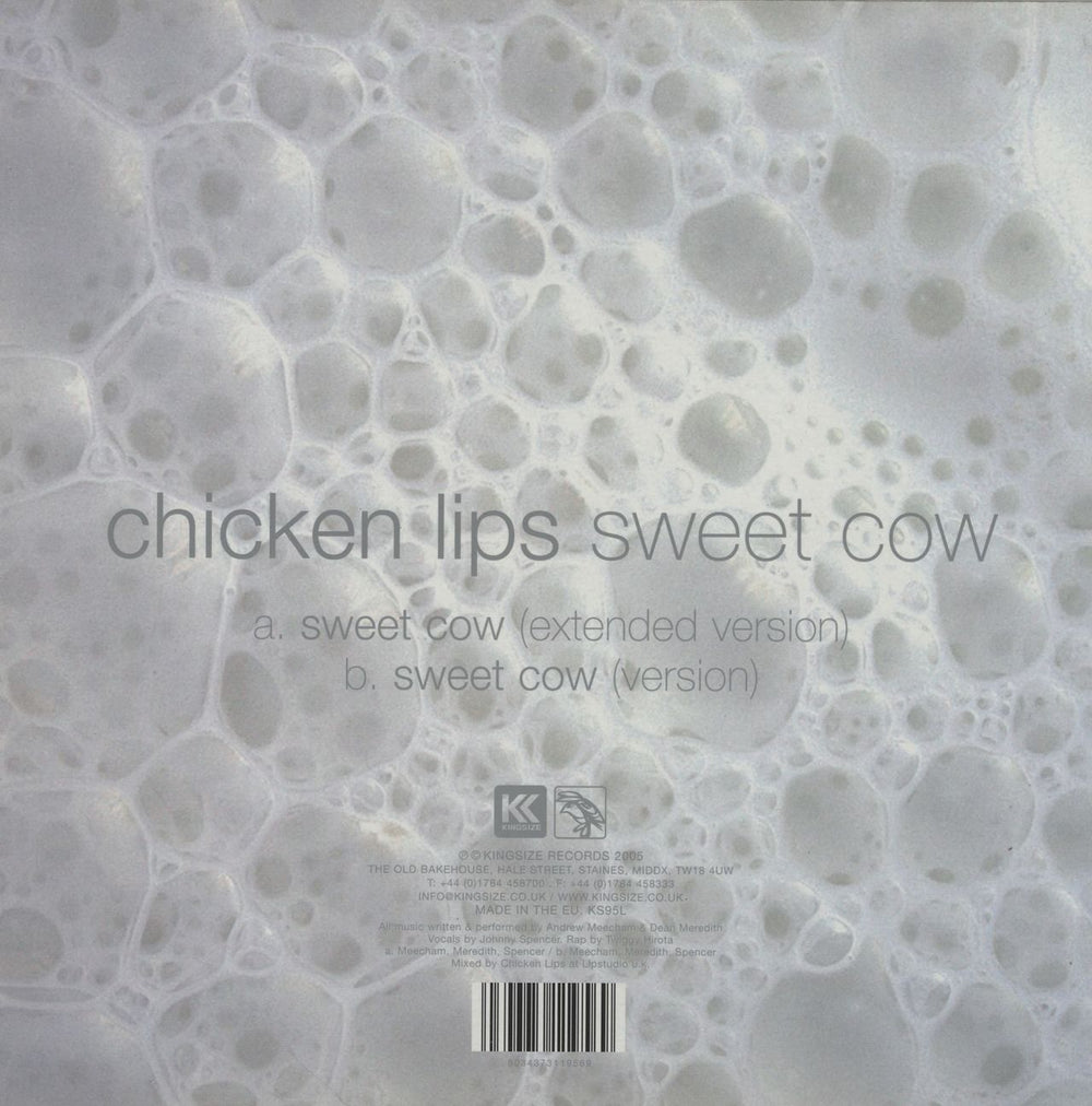 Chicken Lips Sweet Cow UK 10" vinyl single (10 inch record)