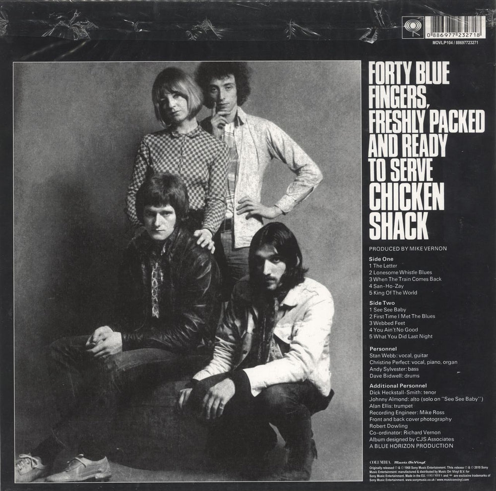 Chicken Shack 40 Blue Fingers, Freshly Packed And Ready To Serve - 180gm Vinyl Dutch vinyl LP album (LP record) 886977232718