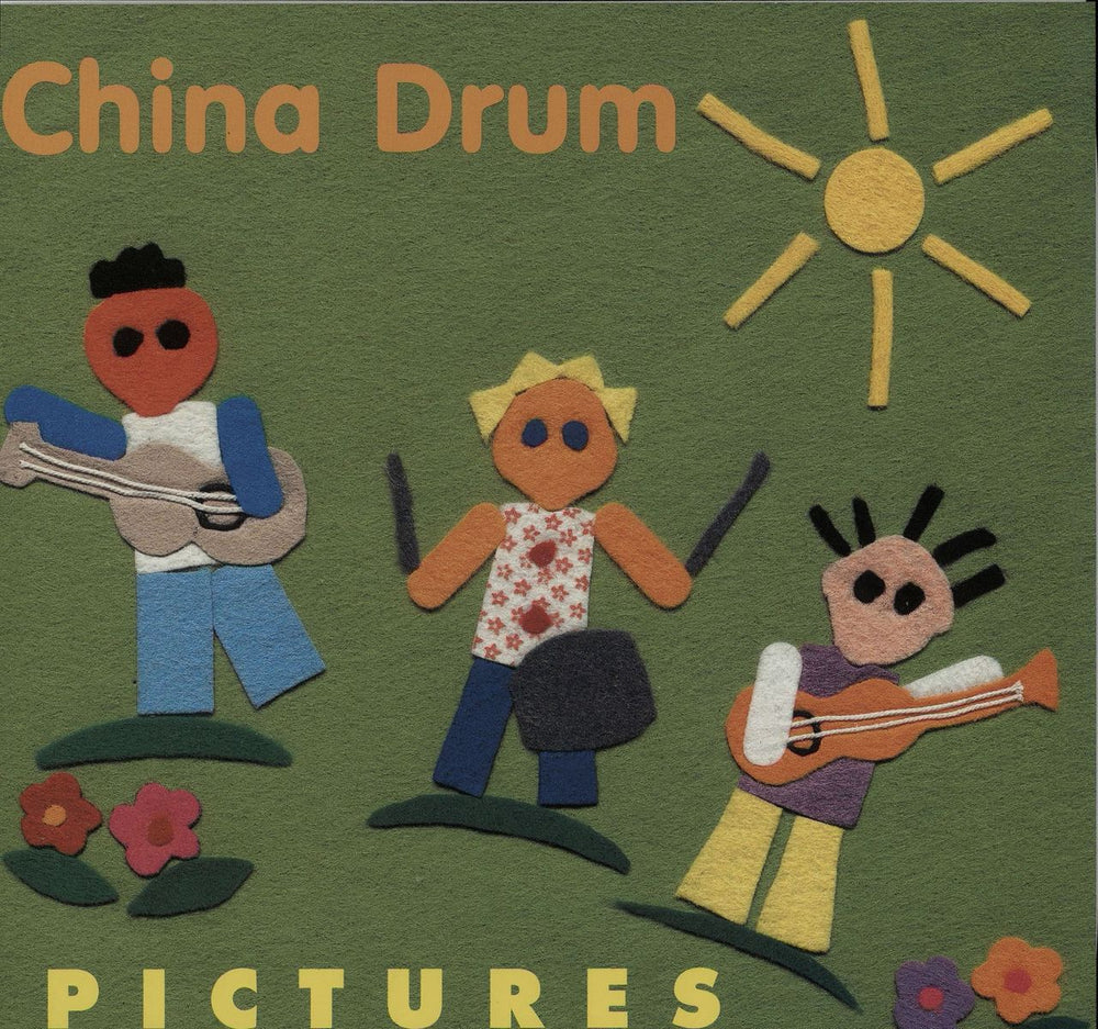 China Drum Pictures - Lime Green Vinyl UK 7" vinyl single (7 inch record / 45) MNT4