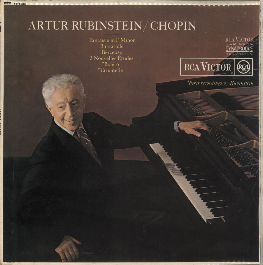 Chopin Artur Rubinstein / Chopin UK vinyl LP album (LP record) SB-6683