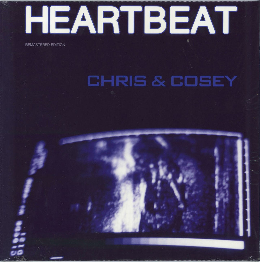 Chris & Cosey Heartbeat - Blue Vinyl + Shrink UK vinyl LP album (LP record) CTILP001